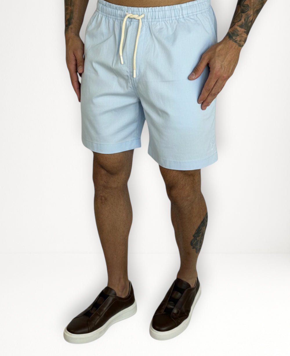 Shorts R L Azul Claro Masculino - Polo
