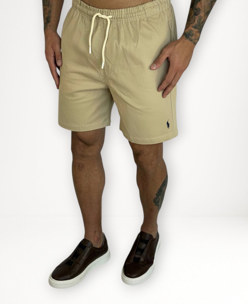 Shorts R L Bege Masculino- Polo