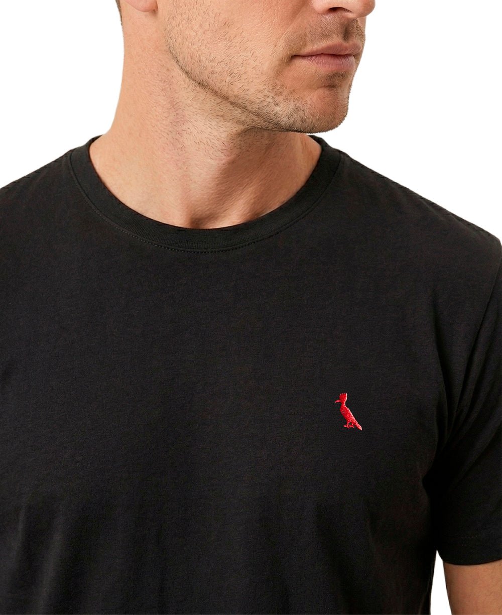 Camiseta Preta Básica Brasa Masculina – Reserva