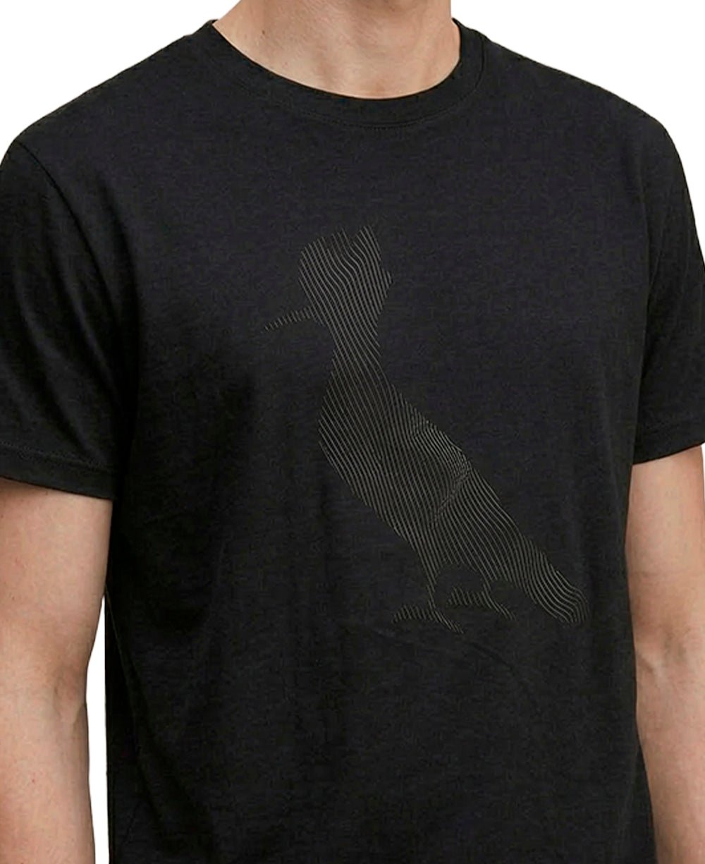 Camiseta Preta Masculina Slim Estampada - Reserva