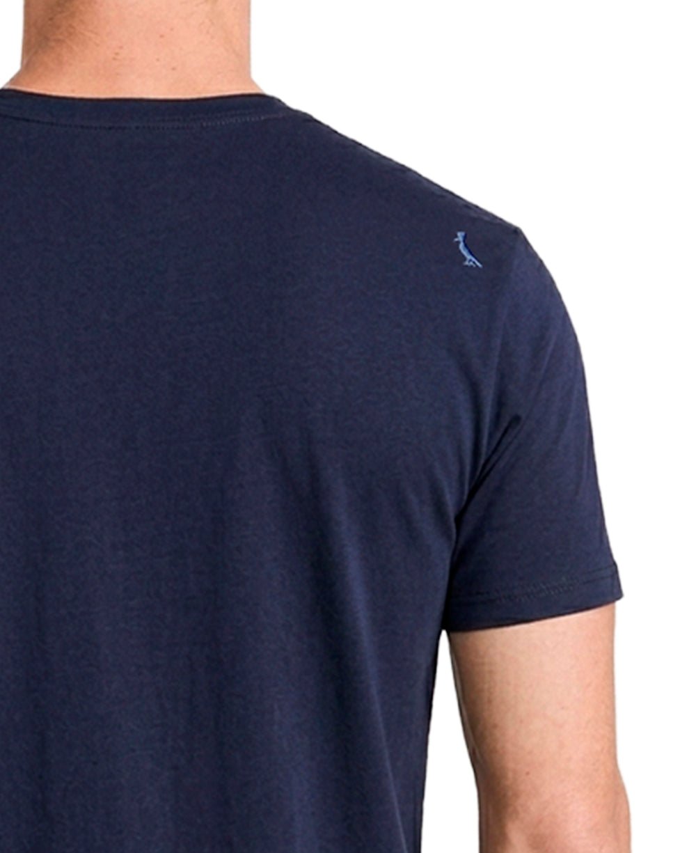Camiseta Azul Marinho Masculina Regular Cotton Comfort - Reserva