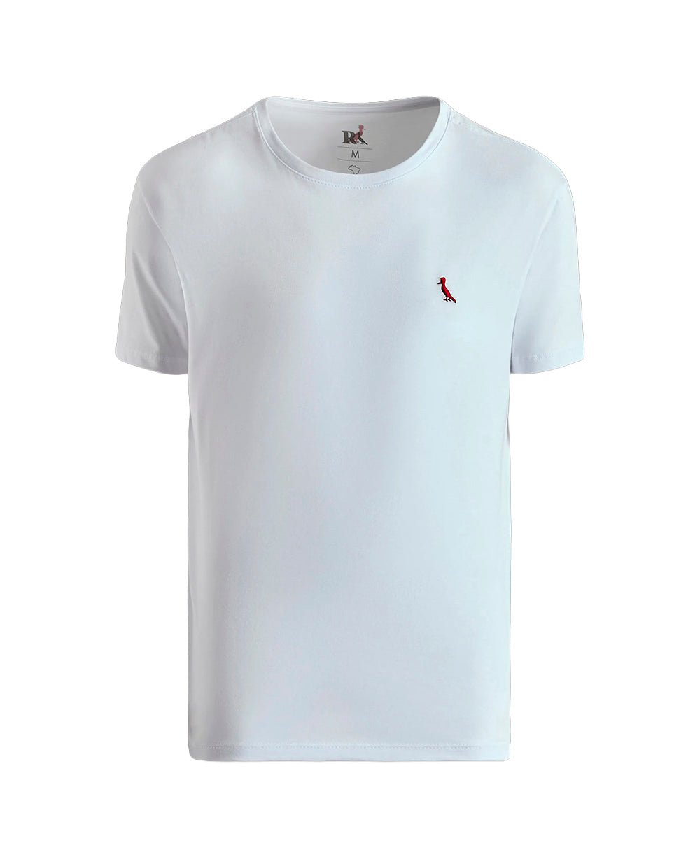 Camiseta Branca Masculina Pica-Pau Bordado - Reserva