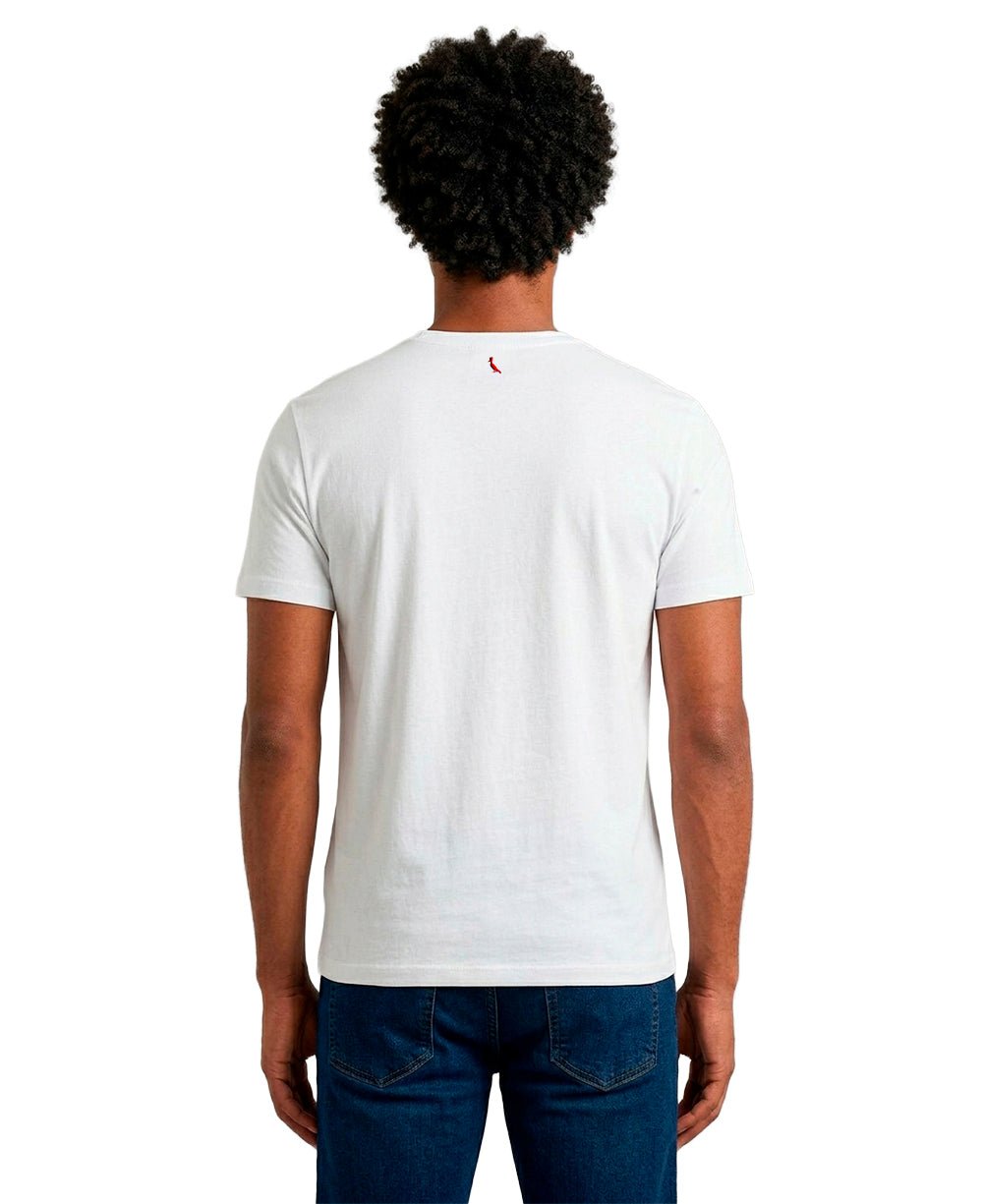 Camiseta Branca Masculina Pica-Pau Bordado - Reserva