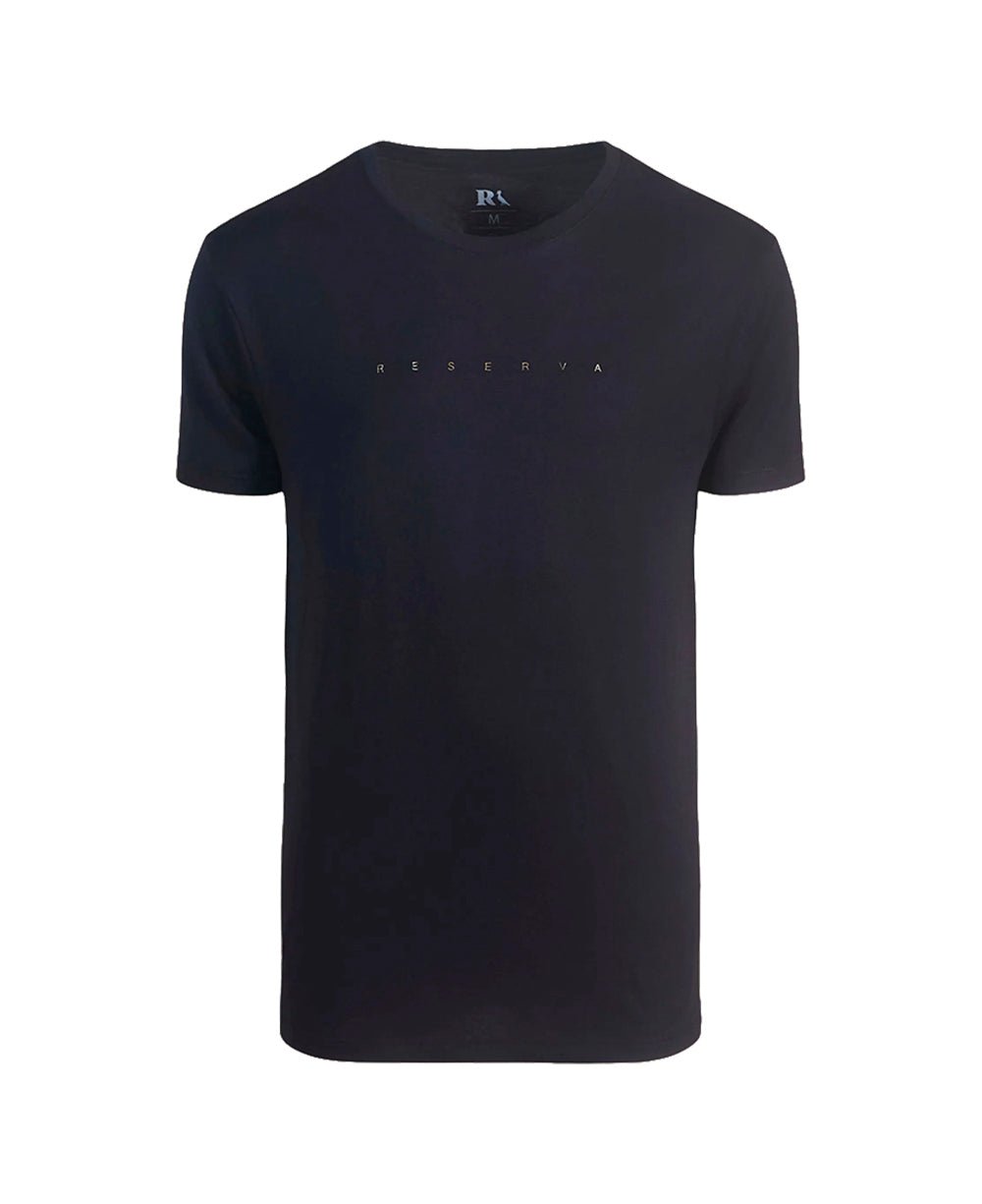 Camiseta Preta Masculina Estampada Gold - Reserva