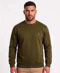 Sueter Moletom Verde Musgo Masculino Basico - Reserva