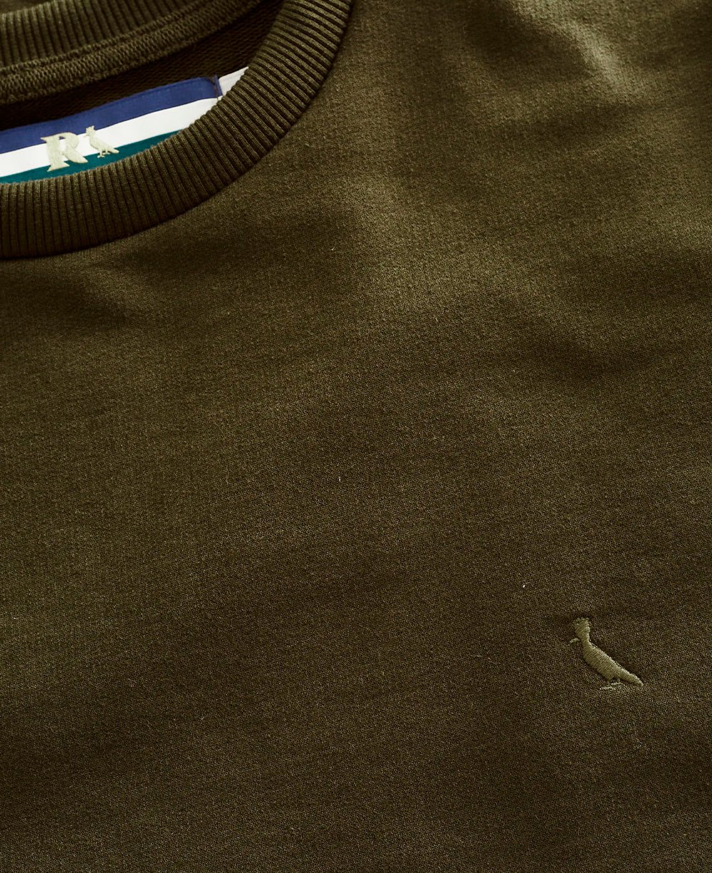 Sueter Moletom Verde Musgo Masculino Basico - Reserva