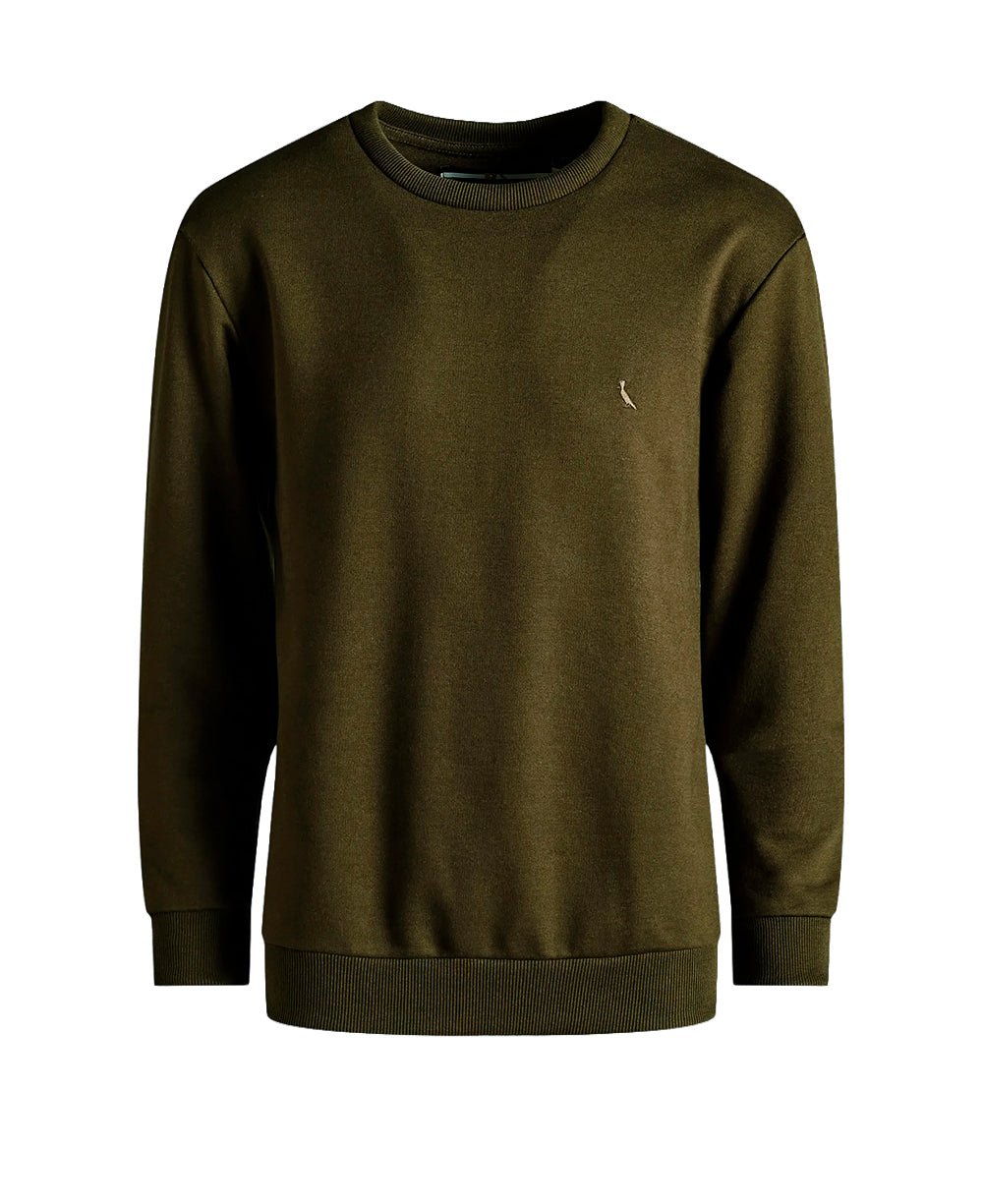 Sueter Moletom Verde Musgo Masculino Basico - Reserva