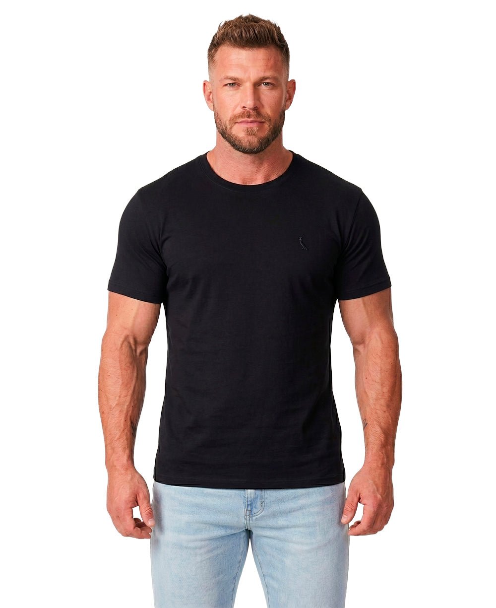 Camiseta Preta Masculina Super Slim - Reserva