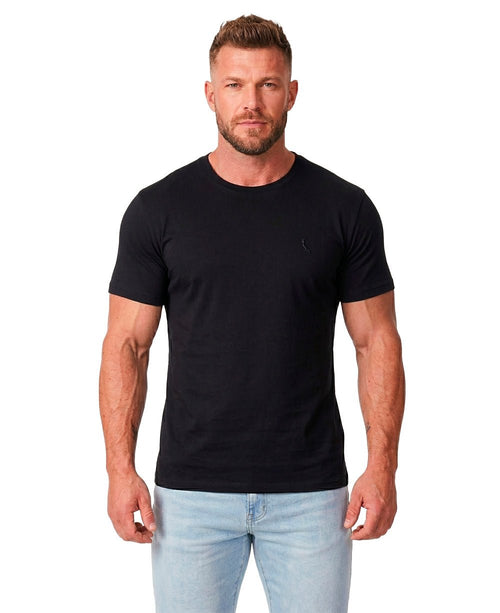 Camiseta Preta Masculina Super Slim - Reserva