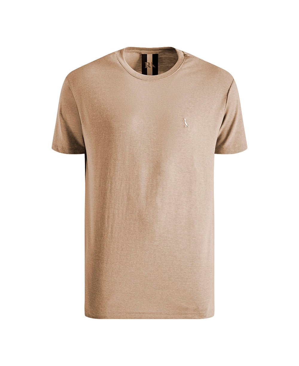 Camiseta Caqui Masculina Regular Mescla Touch - Reserva