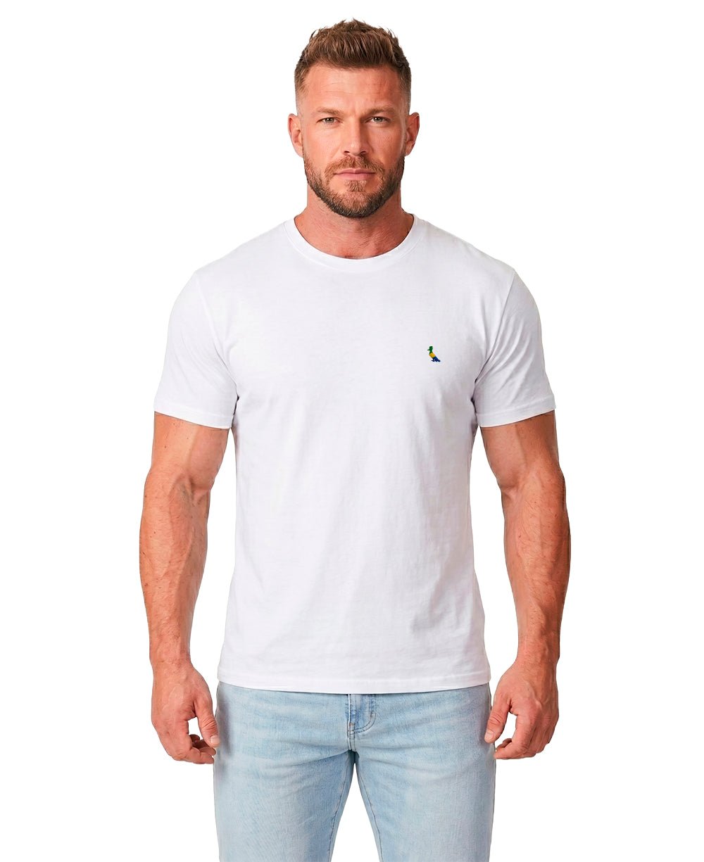 Camiseta Branca Masculina Regular Fit Bordado Copa - Reserva