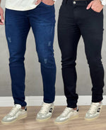 Kit 2 Calças Jeans Masculino Skinny - Rota 77