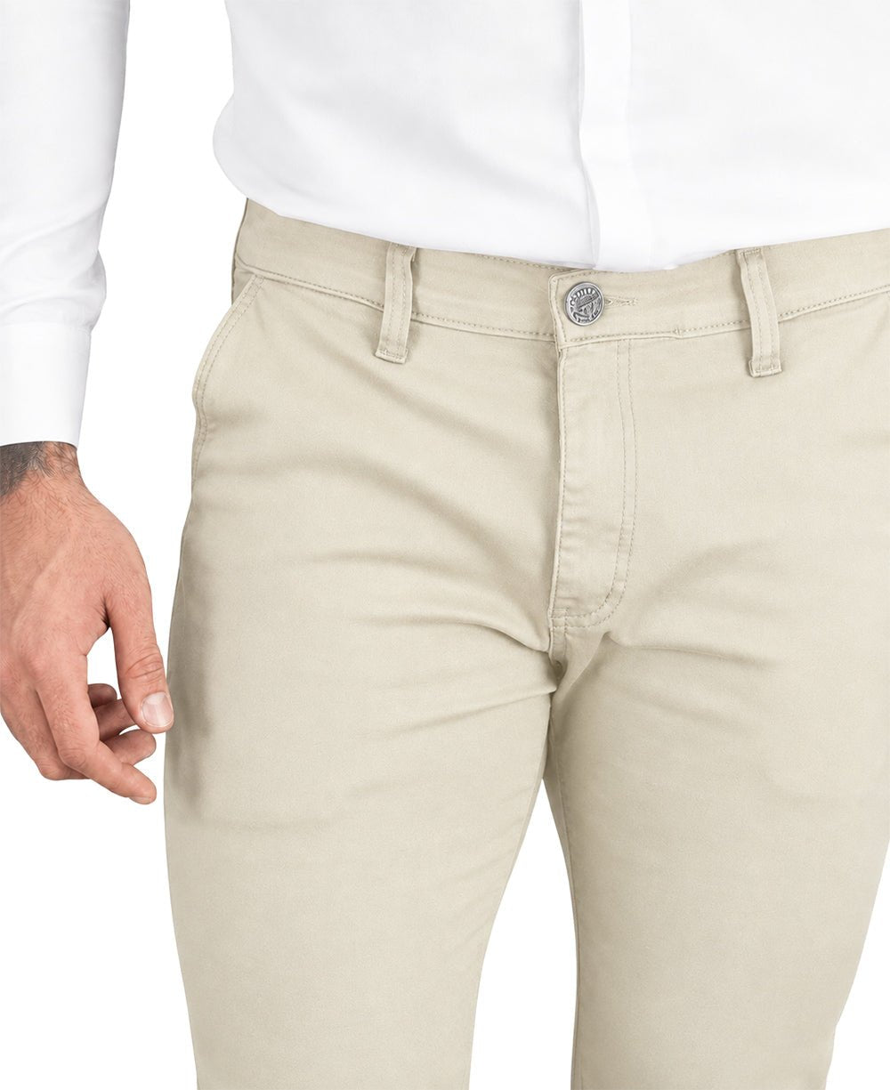 Calça Alfaiataria Bege Masculina com Lycra Essencial - Rota