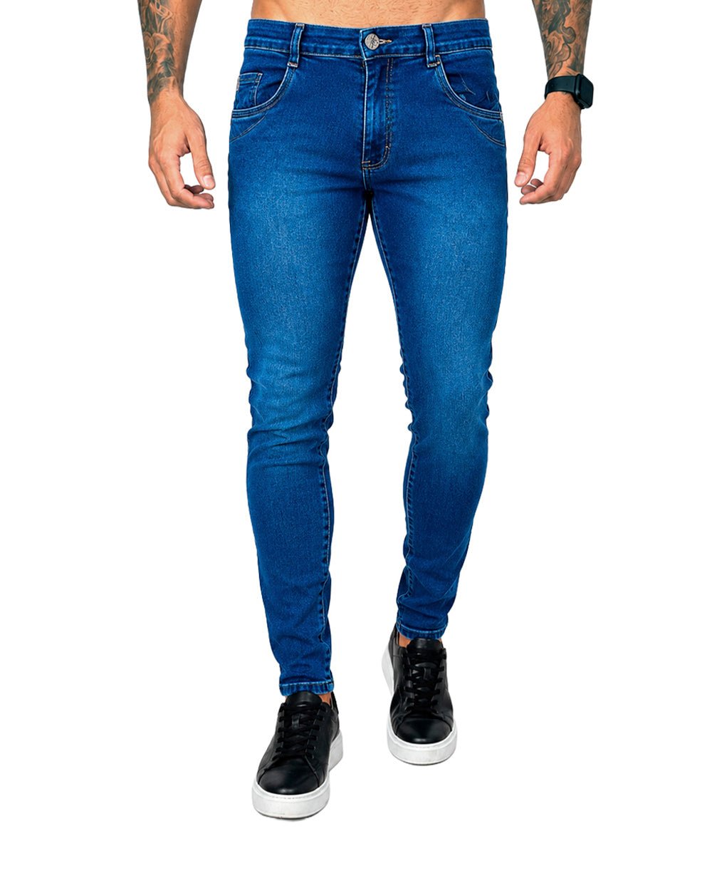 Calça Jeans Escuro Masculina com Lycra - Rota