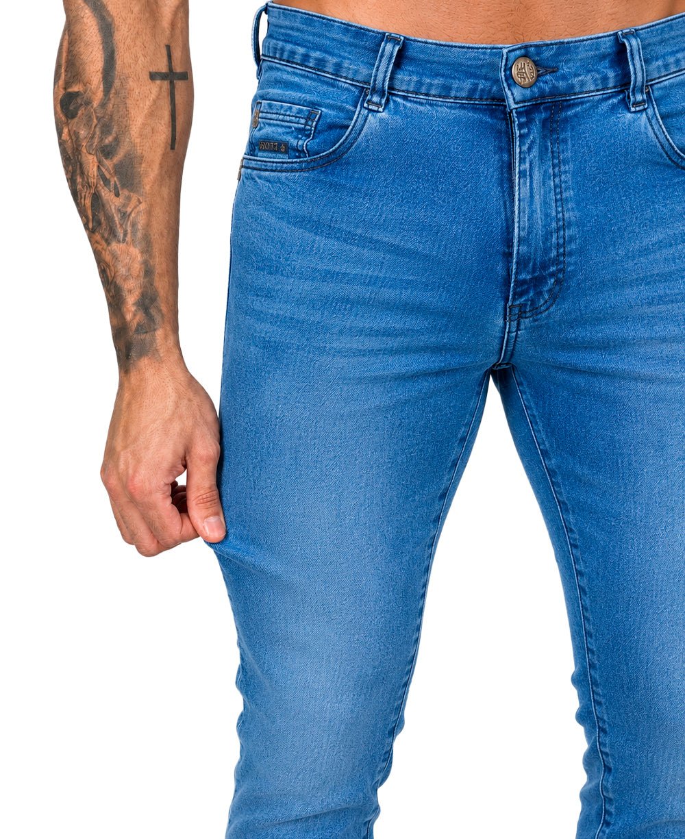 Calça Jeans Médio Masculina com Lycra - Rota
