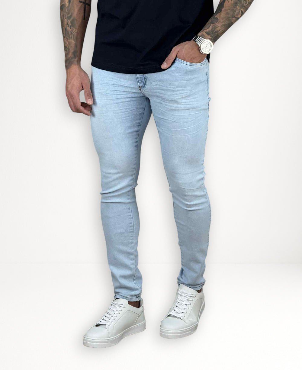 Calça Jeans Claro Masculina com Lycra - Rota 77