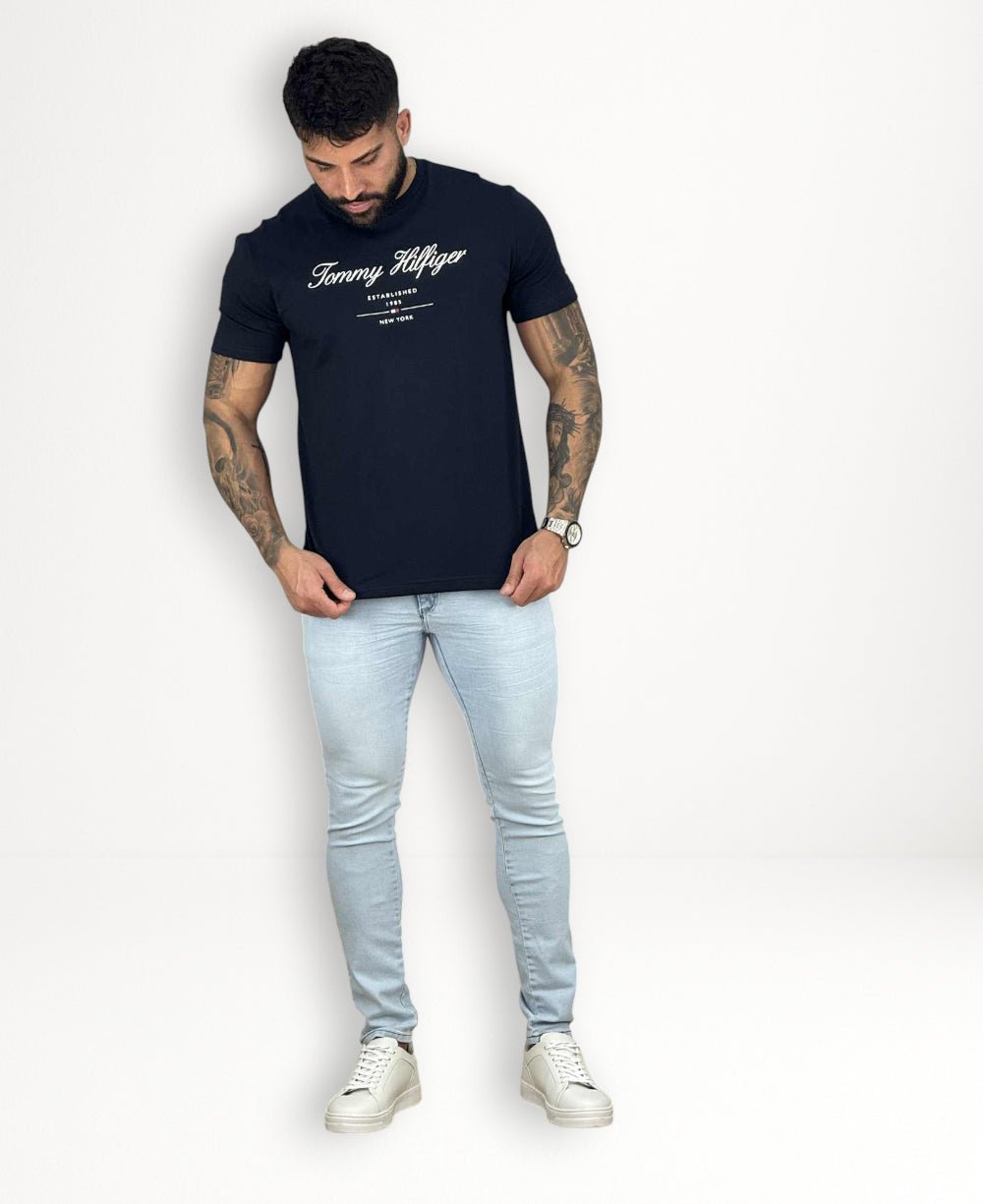 Calça Jeans Claro Masculina com Lycra - Rota 77
