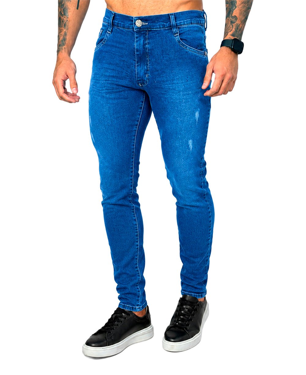 Calça Jeans Azul Médio Masculina - Rota 77