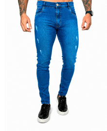 Calça Jeans Azul Médio Masculina - Rota 77