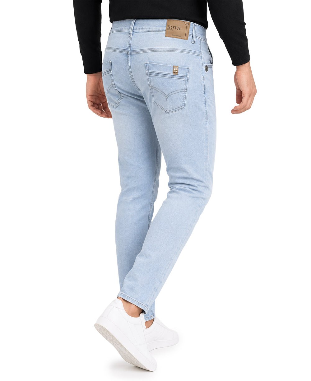 Calça Jeans Delavê Masculina Slim – Rota 77