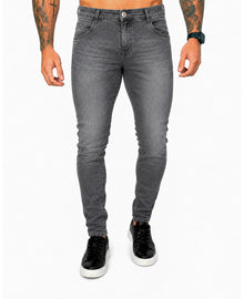 Calça Jeans Cinza Escura Masculina Skinny - Rota 77