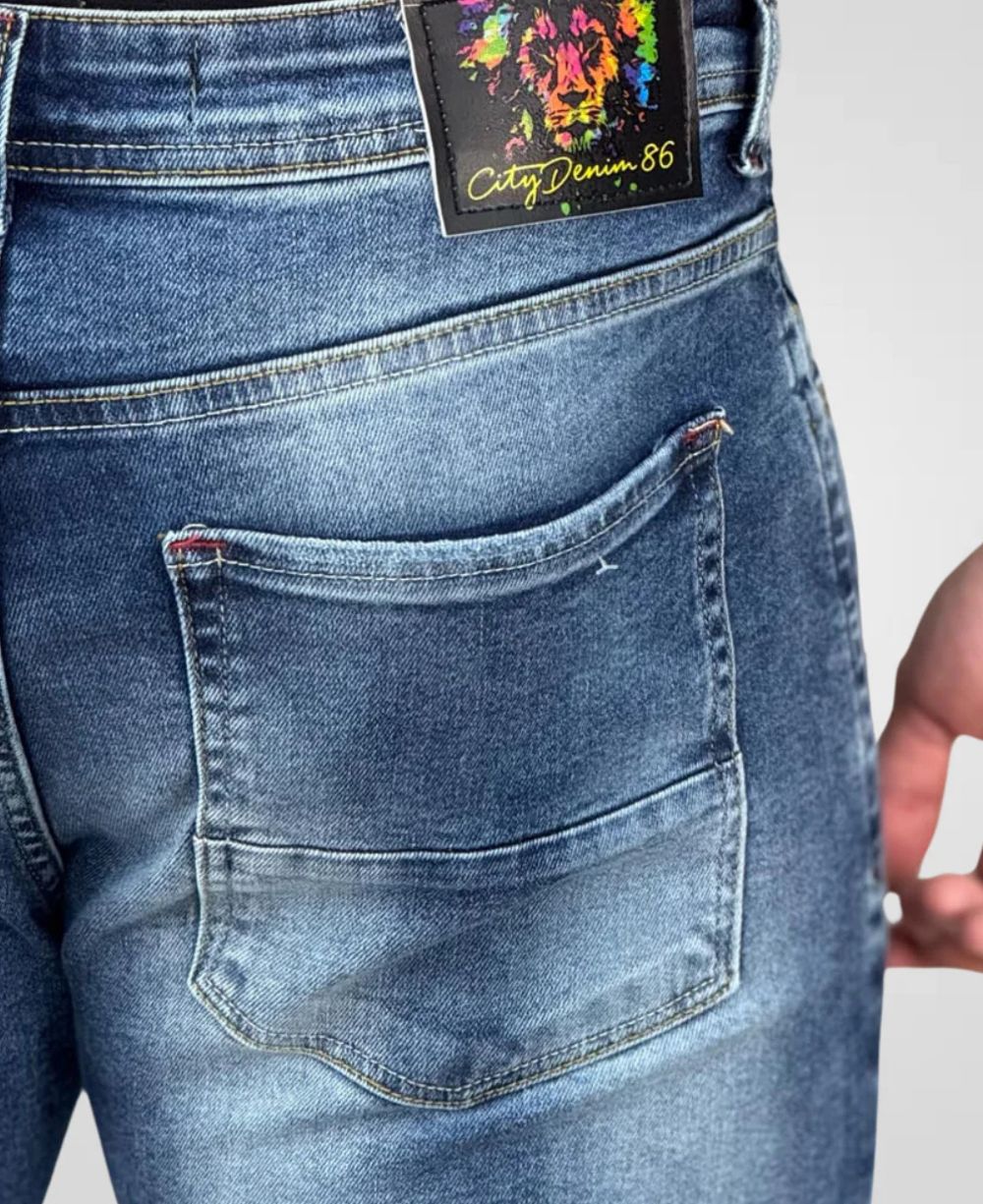 Calça Jeans Delave Masculina Super Skinny - City Denim86