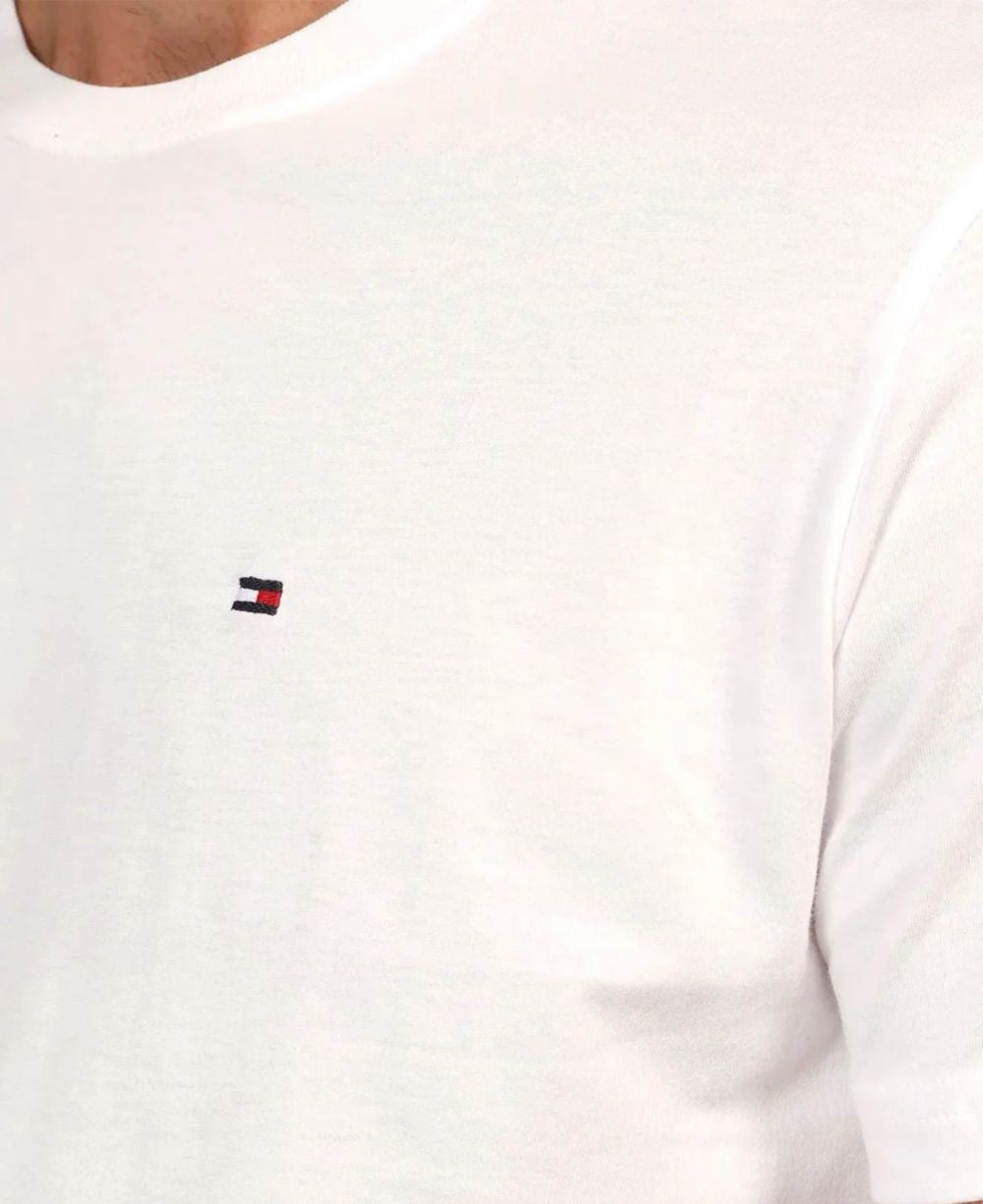 Camiseta Branca Masculina Classic Cotton - Tommy Hilfiger