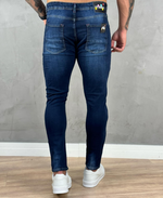 Calça Jeans Escuro Masculina Lisa Super Skinny - City Denim