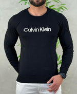 Suéter Preto Masculino Estampa Classic - Calvin Klein