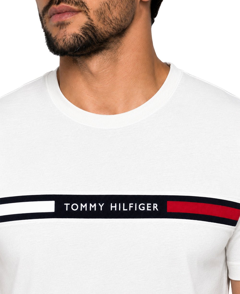 Camiseta Branca Masculina Chest Insert Tee - Tommy Hilfiger