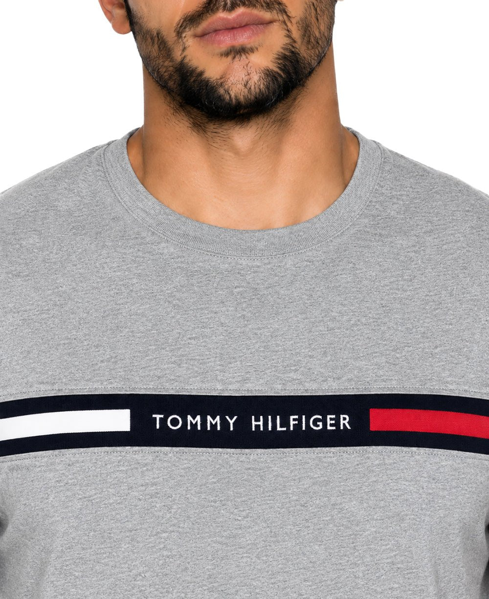 Camiseta Cinza Masculina Chest Insert Tee - Tommy Hilfiger