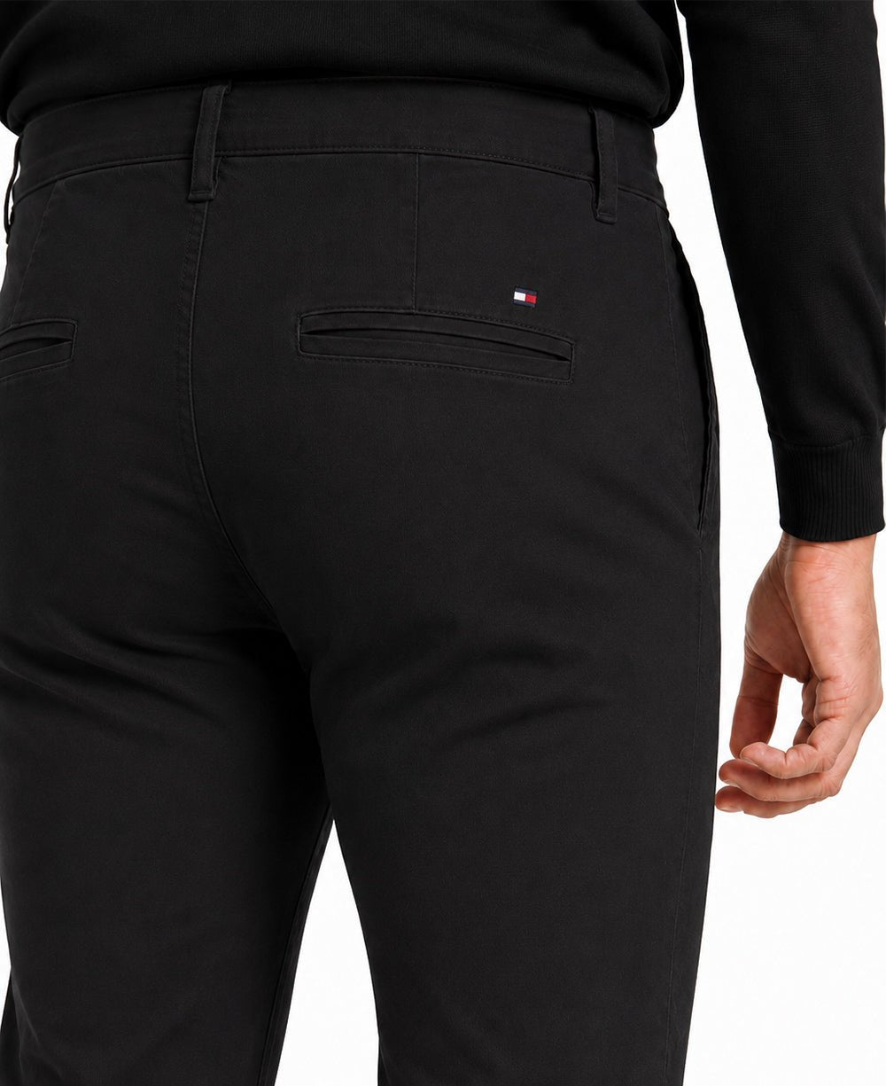 Calça Alfaiataria Preta Masculina Slim - Tommy Hilfiger