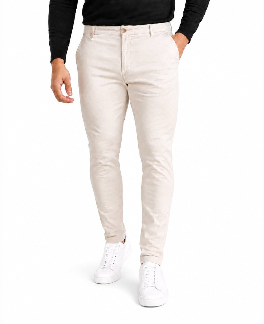 Calça Alfaiataria Bege Masculina Slim - Tommy Hilfiger
