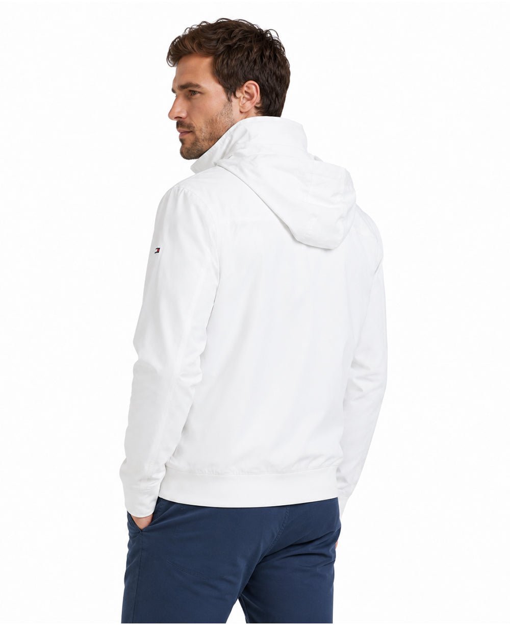 Jaqueta Branca Masculina Com Touca - Tommy Hilfiger