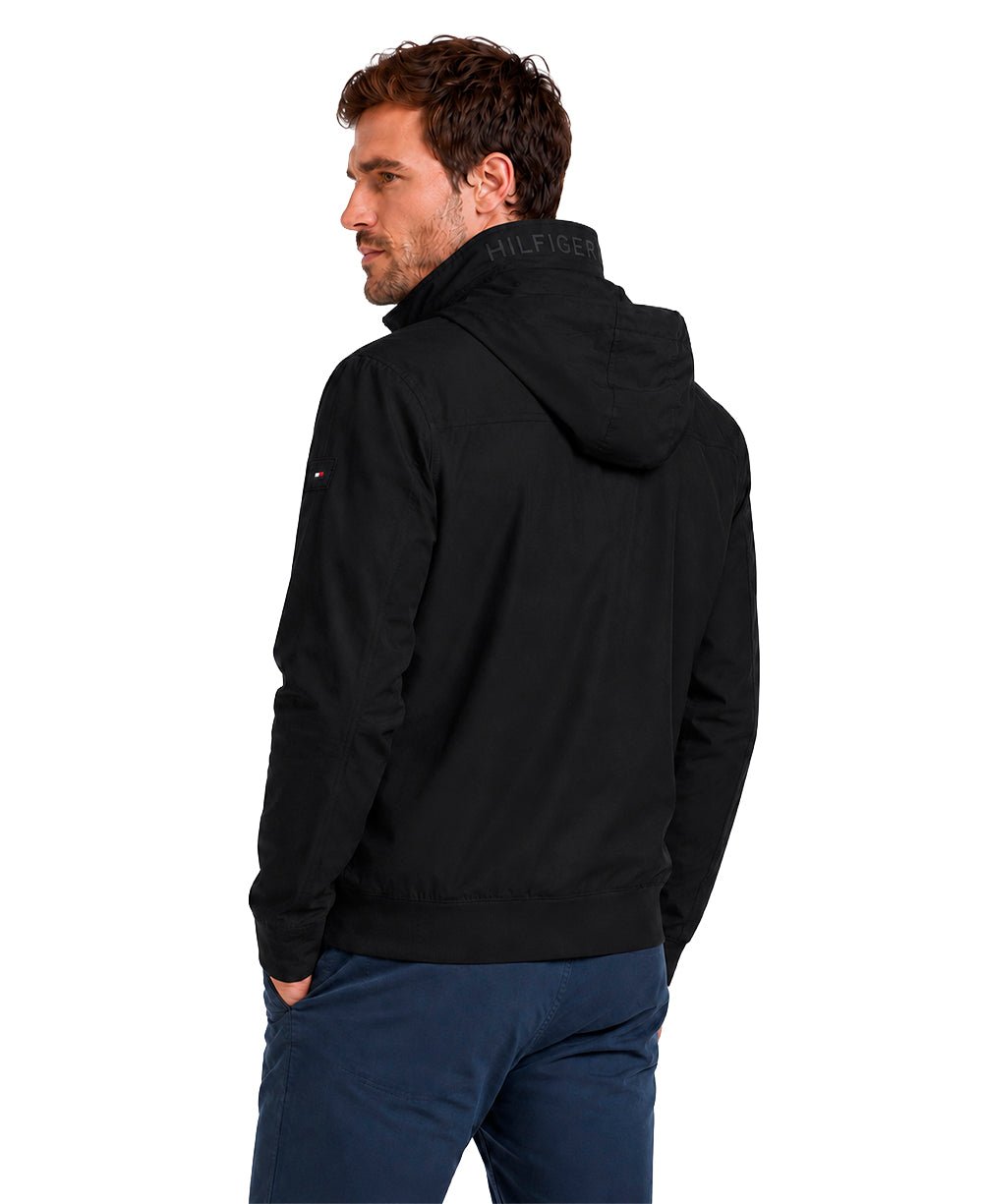 Jaqueta Preta Masculina Com Touca - Tommy Hilfiger
