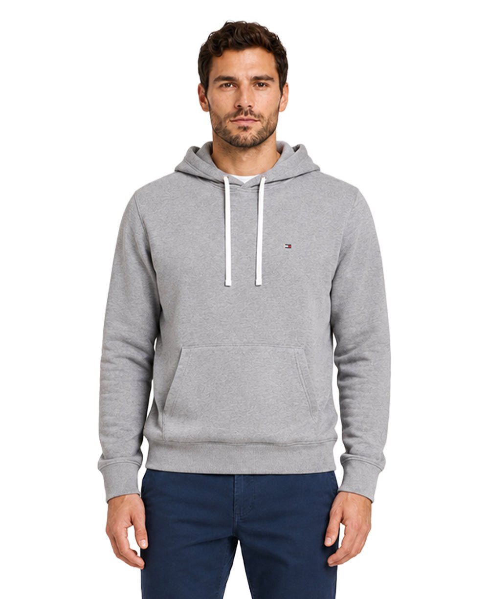 Moletom Cinza Masculino Com Capuz Essential - Tommy Hilfiger