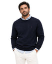 Suéter Azul Marinho Essential Gola Redonda - Tommy Hilfiger
