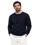 Suéter Azul Marinho Essential Gola Redonda - Tommy Hilfiger
