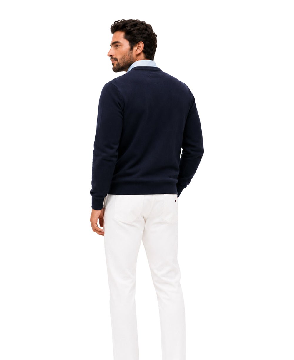 Suéter Azul Marinho Essential Gola Redonda - Tommy Hilfiger