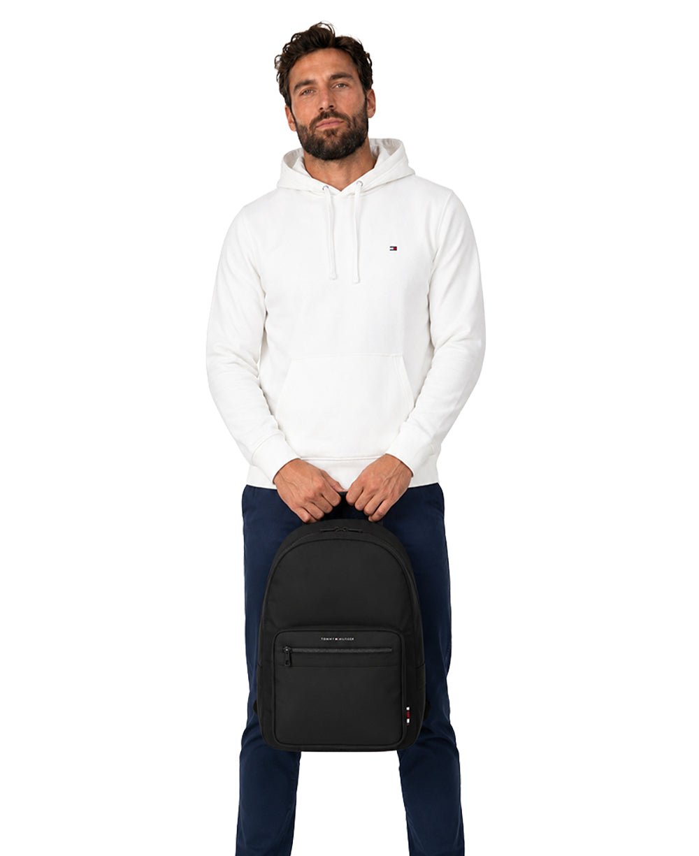 Mochila Masculina Black Smooth Black - Tommy Hilfiger