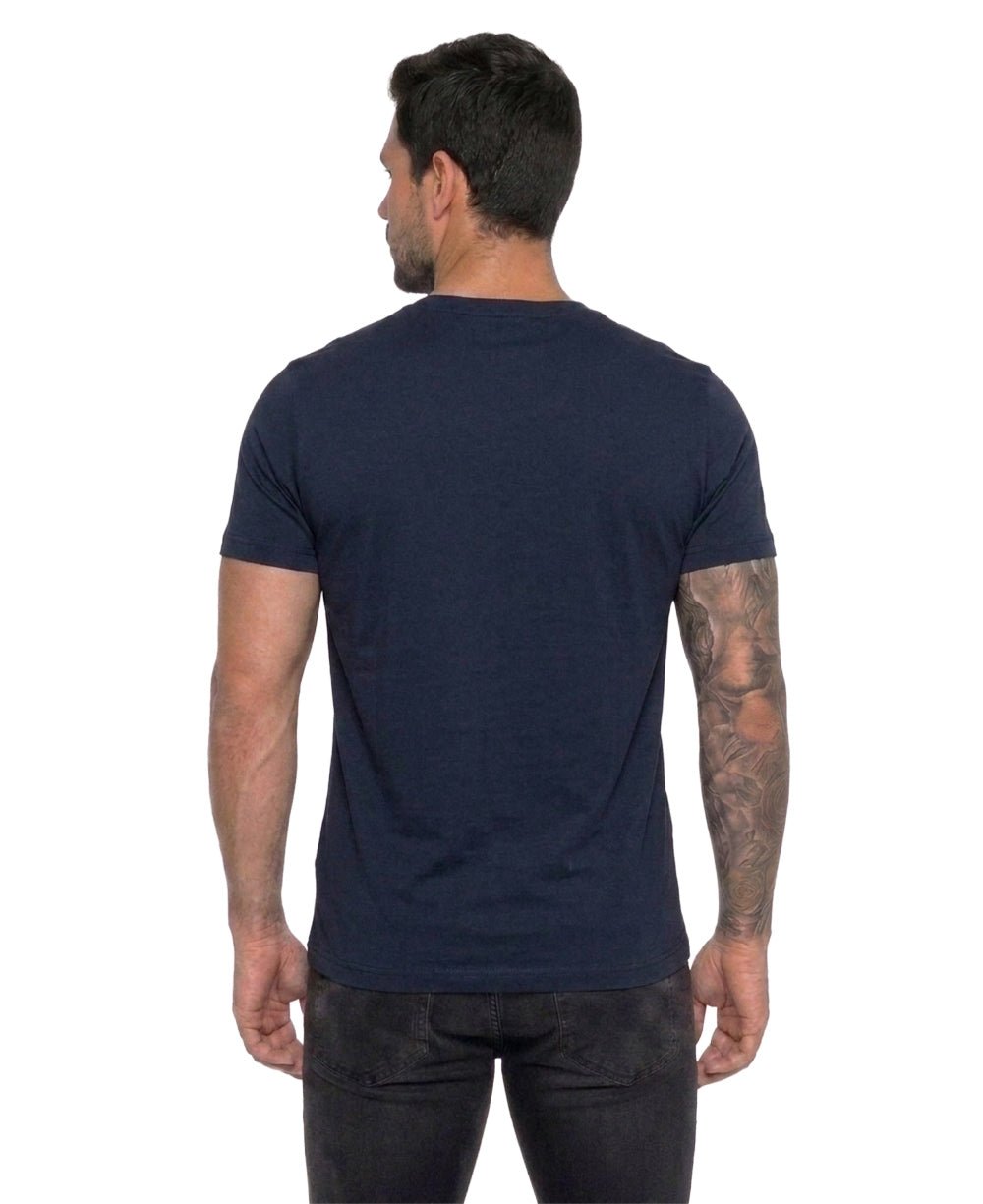 Camiseta Azul Marinho Masculina Clássic Cotton - Tommy Hilfiger