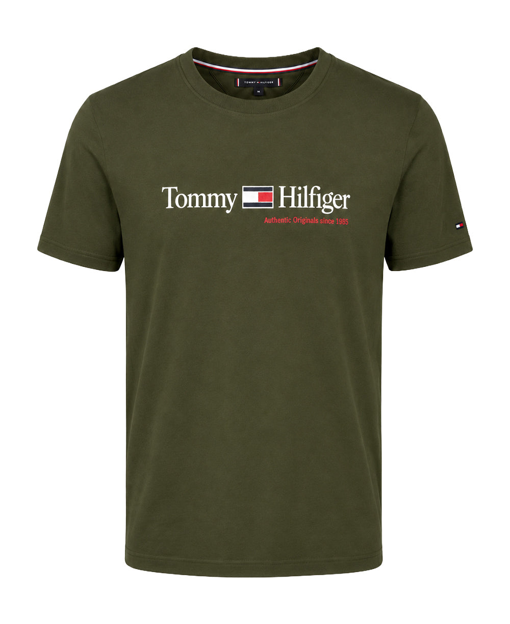 Camiseta Verde Musgo Masculina Authentic Originals 1985 - Tommy Hilfiger