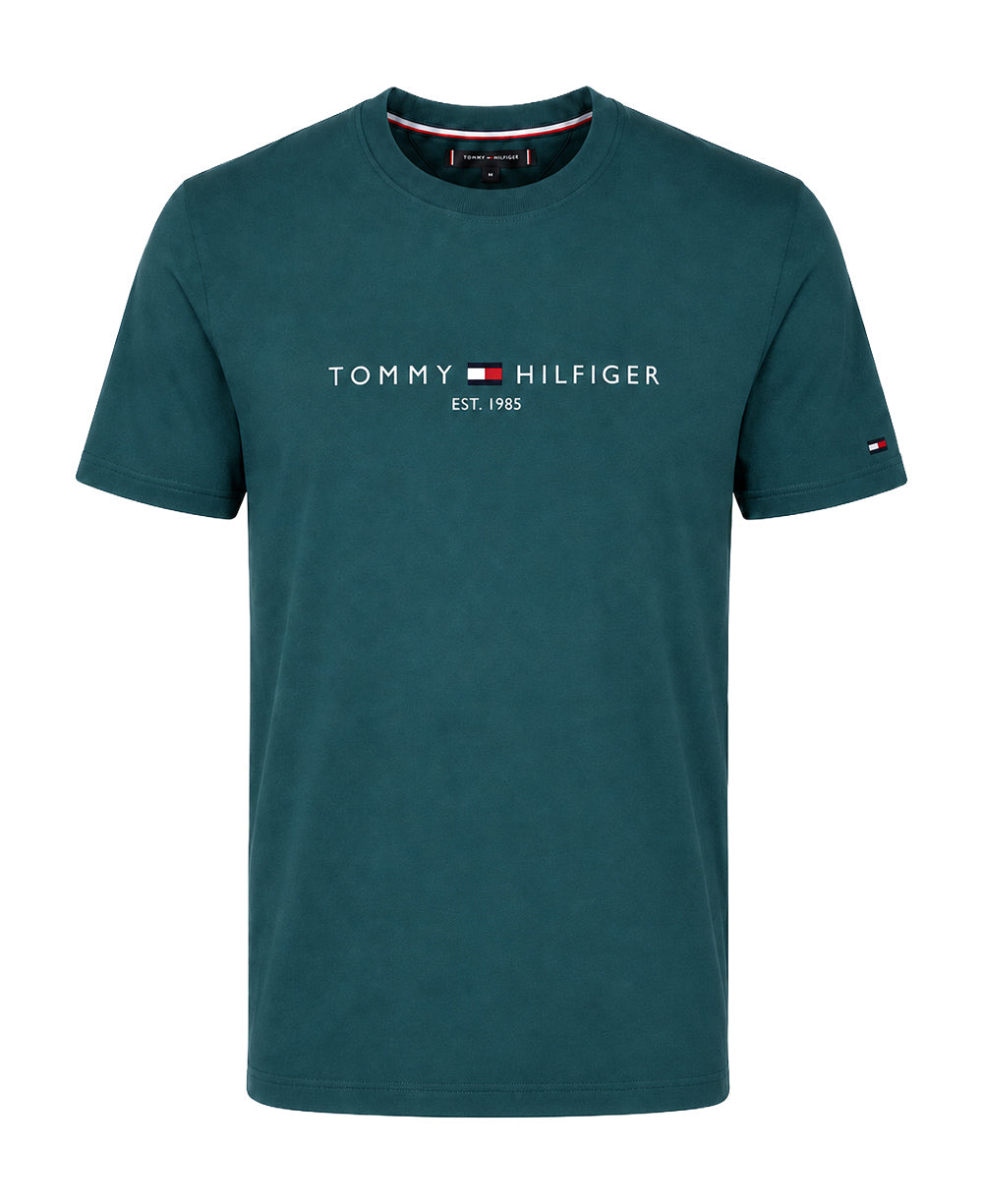 Camiseta Verde Água Masculina Est. 1985 - Tommy Hilfiger