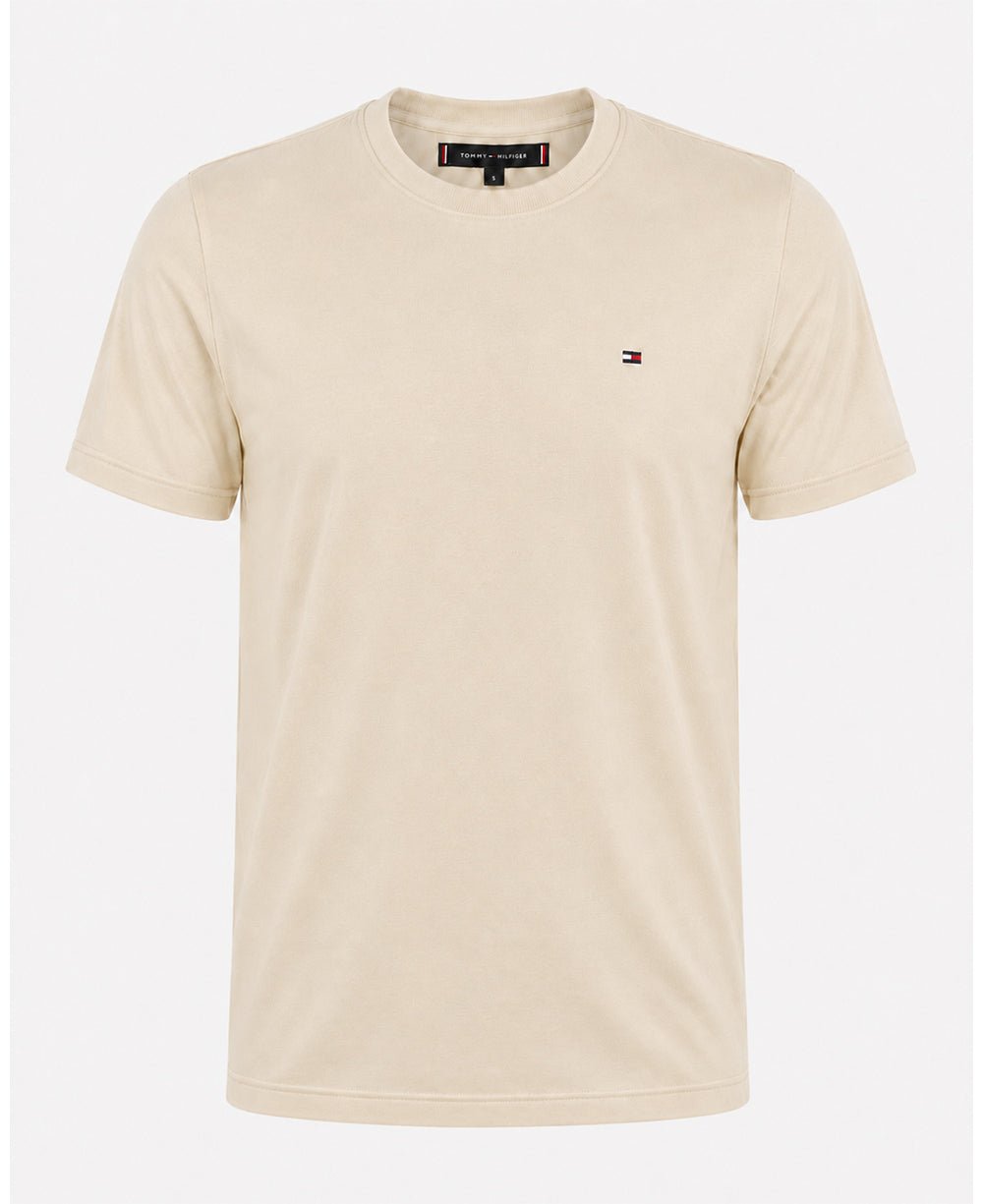 Camiseta Bege Claro Masculina Classic Cotton - Tommy Hilfiger