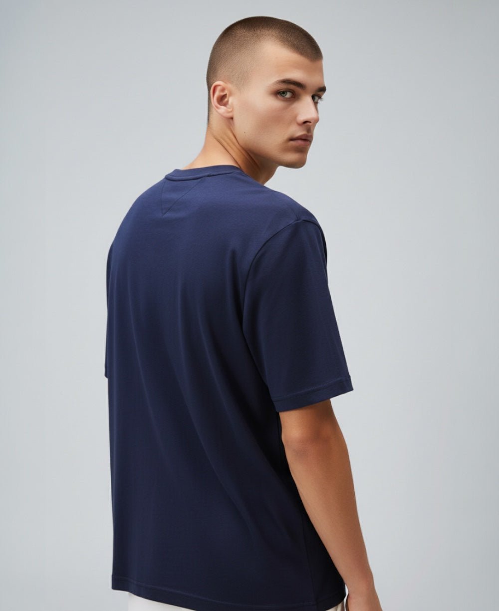 Camiseta Azul Marinho Masculino Embro Flag Tee - Tommy Hilfiger
