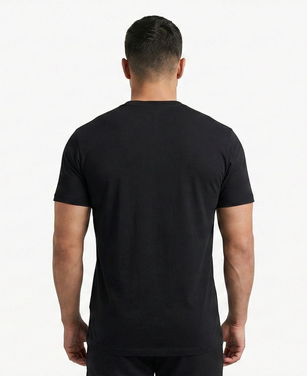 Camiseta Preto Masculino Embro Flag Tee - Tommy Hilfiger