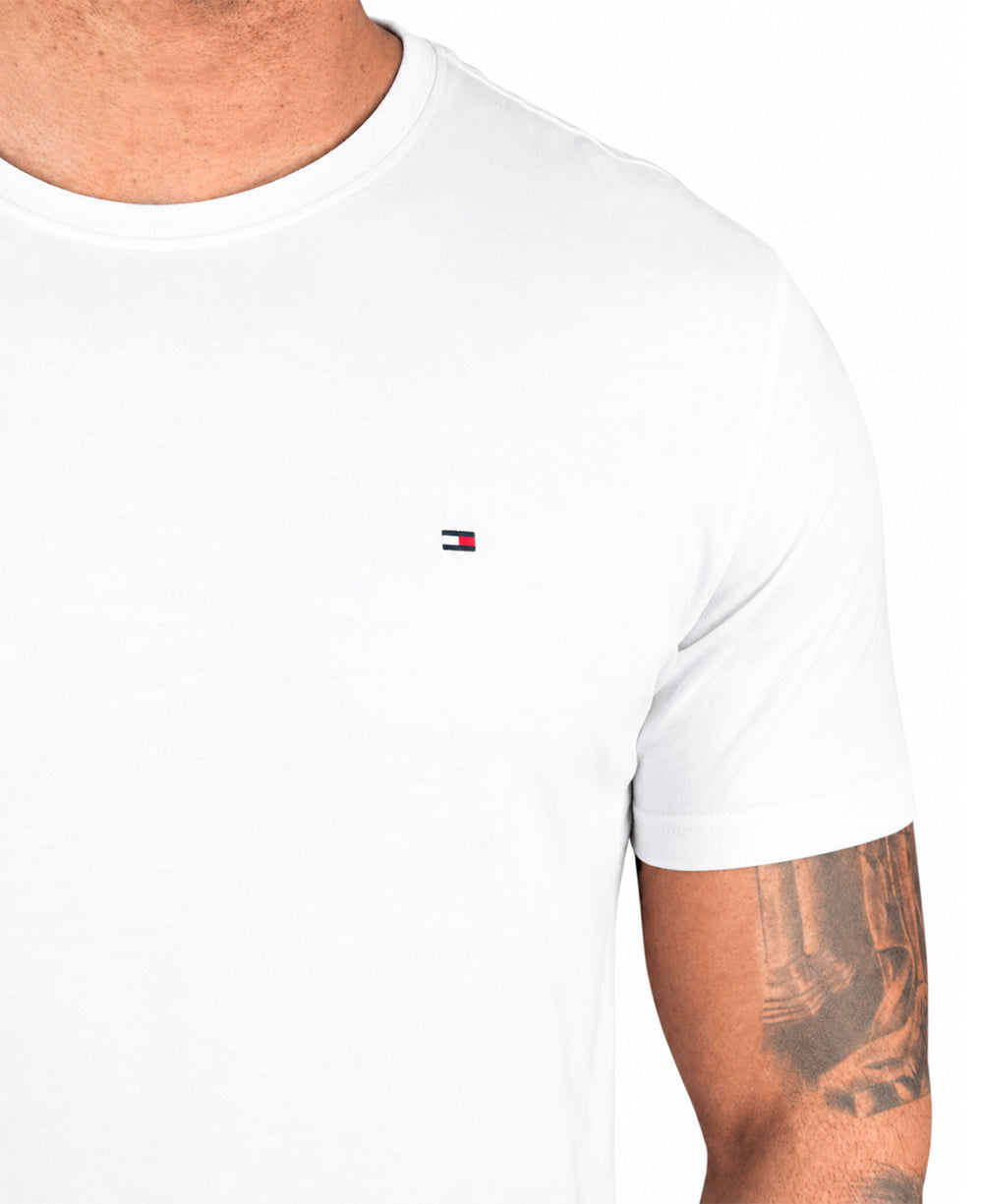Camiseta Branca Masculina Classic Cotton - Tommy Hilfiger