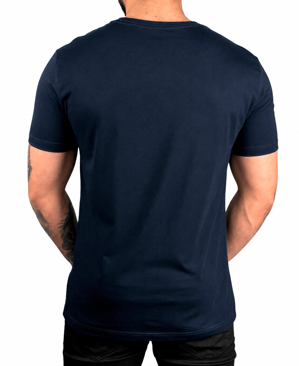 Camiseta Azul Marinho Masculina Logo no Peito - Tommy Hilfiger