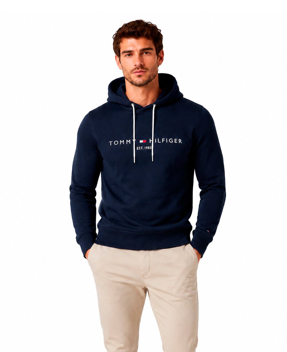 Moletom Azul Marinho Masculino 1985 Bordado - Tommy Hilfiger