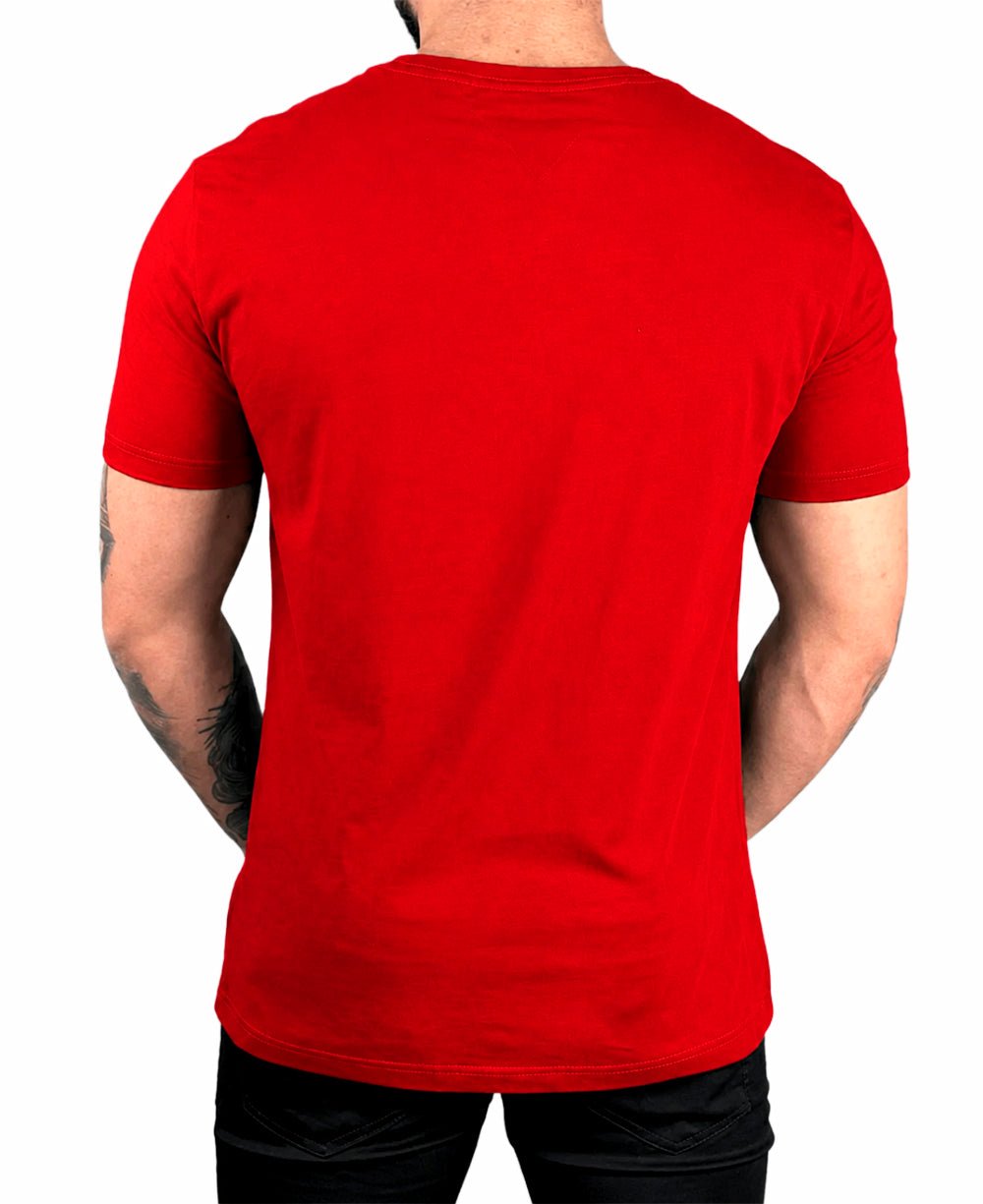 Camiseta Vermelha Masculina Classic Cotton - Tommy Hilfiger